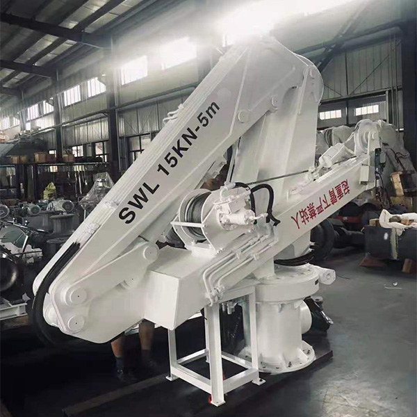 1.5T-5M marine telescopic crane finish picture